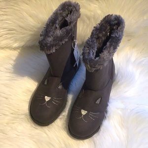 Cat & Jack Grey Rena Girl Boots